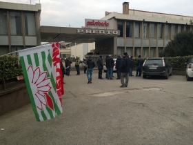 Manifestazione di protesta alle Officine Meccaniche Pietroberto di Marano Vic - Fim Cisl Vicenza